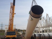 Изображение из альбома Монтаж пояса несущего каркаса дымовой трубы
